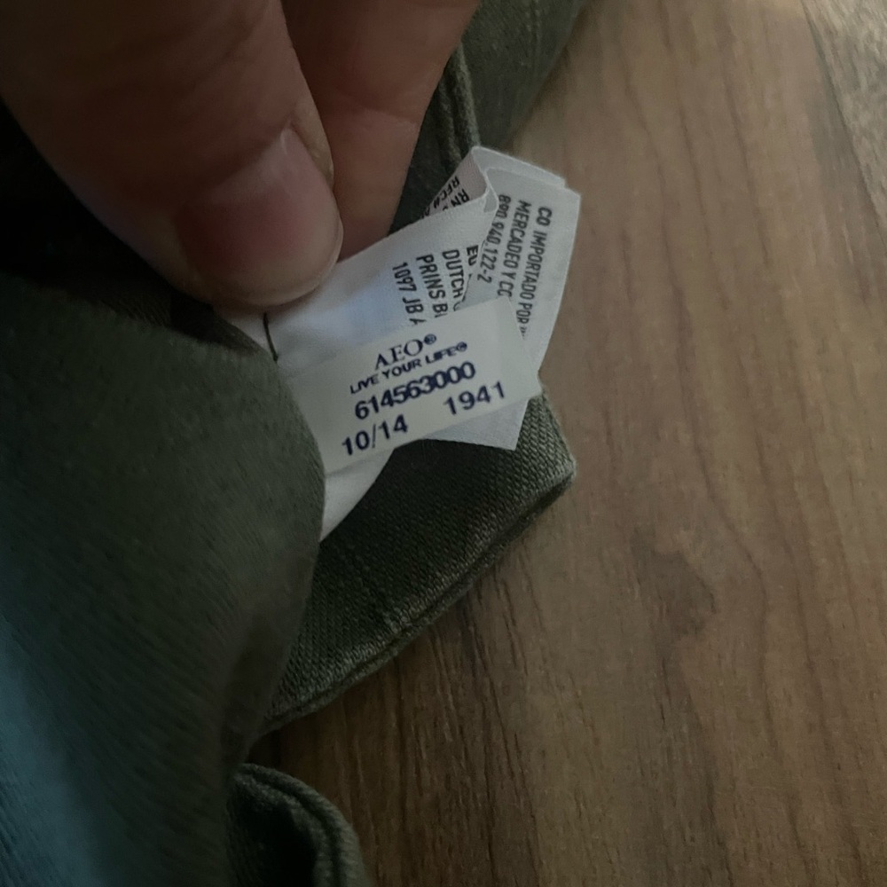 2014 American Eagle Utility Hooded Olive Green Jacket Adult Medium - Picture 7 of 7